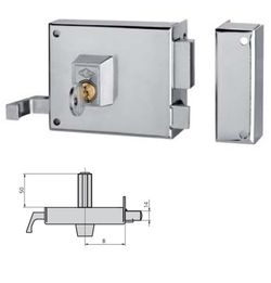 Cerradura Sobrep Dcha Esmal 100 MM