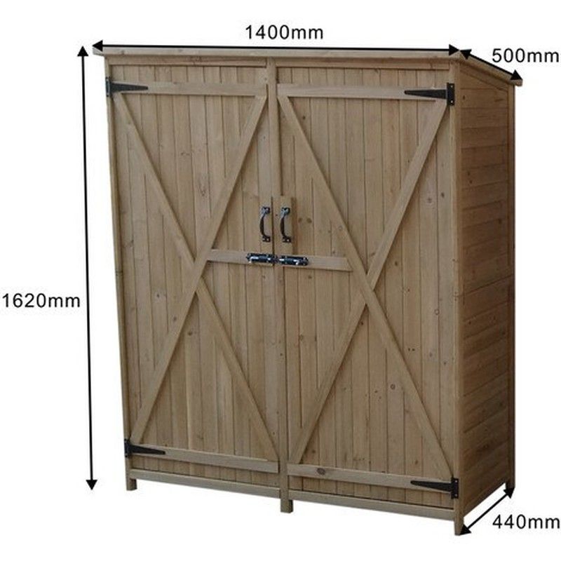 Cobertizo armario madera exterior Sundy de Gardiun — Ferretería online