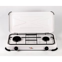 Cocina a gas 2 fuegos con tapa COM BG02BM