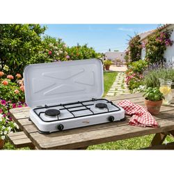 Cocina a gas 2 fuegos con tapa COM BG02BM