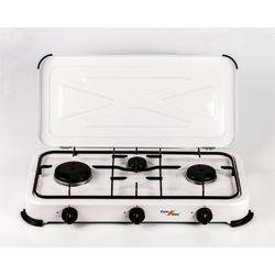 Cocina a gas 3 fuegos con tapa COM BG03BSM