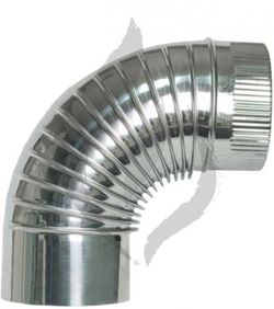 Curly Winkel 90 ° Edelstahl Exojo