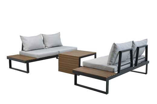 Burundi Eckgartensofa und Tischset PG0860 von Profer Green