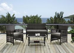 Rattan Set 4 Stück