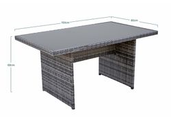 Conjunto rattan sintético/acero MAYENCE