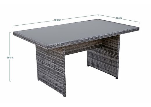 Conjunto rattan sintético/acero MAYENCE