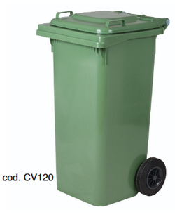 Grüne 120L Mülltonne