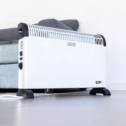 Convector de Aire EDM con Función Turbo | 2000W Blanco