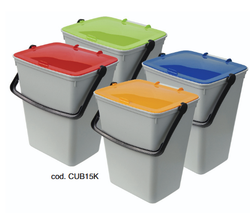 Cubo de reciclaje Ecologic cubik 15 litros
