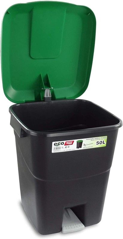 Groene ecologische pedaalemmer 50 L