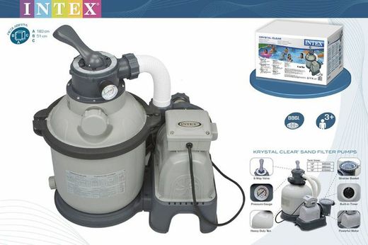 Depuradora de arena Krystal Clear 4.500l/h 28644 Intex