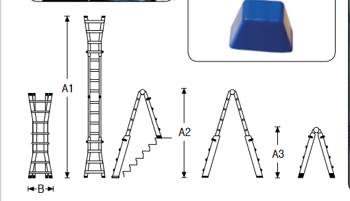 Teleskopleiter Aluminium 4X4 P