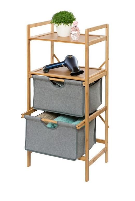 WENKO bamboo bahari shelf with 2 drawers