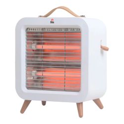 Estufa de Cuarzo de Pie FM EV-400 | 400W Blanco