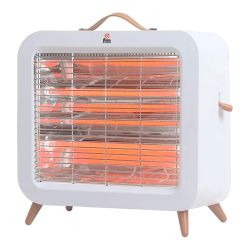 Estufa de Cuarzo de Pie FM EV-700 | 700W Blanco