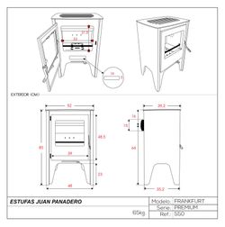 Estufa de leña FRANKFURT de J. Panadero