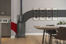 Estufa de leña n-4 ecodesign de theca 6500034