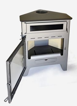 Estufa de leña rincón R2 Horno Plus de J. Panadero