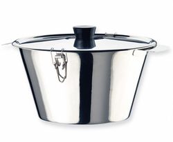 Flanero Inox C/Tapa 1 L 1/2 18 CM