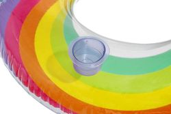 Flotador doble asiento bestway arco iris 43648