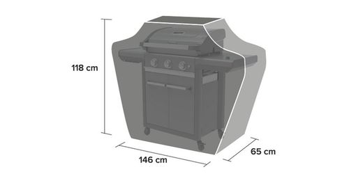 Grillabdeckung Premium L 146X65X118
