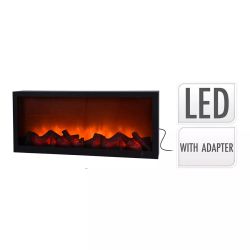 Iluminacion decorativa con forma de chimenea de led