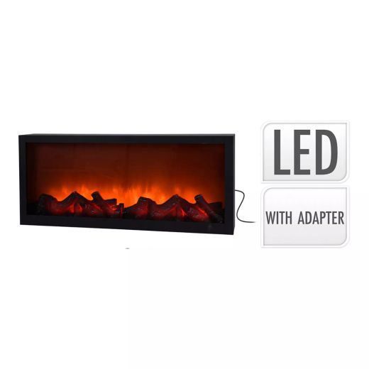 Iluminacion decorativa con forma de chimenea de led