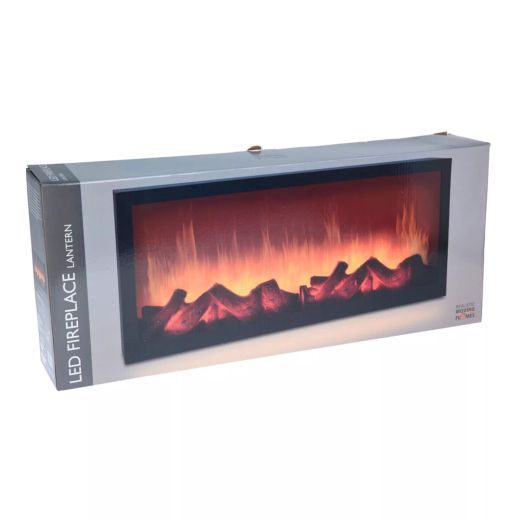Iluminacion decorativa con forma de chimenea de led