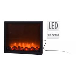 Iluminacion decorativa con forma de chimenea de led