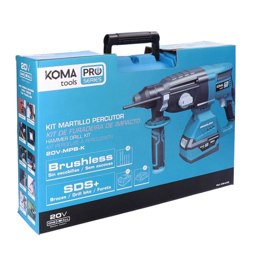 kit de martillo percutor a batería Brushless de 20 V de Koma Tools