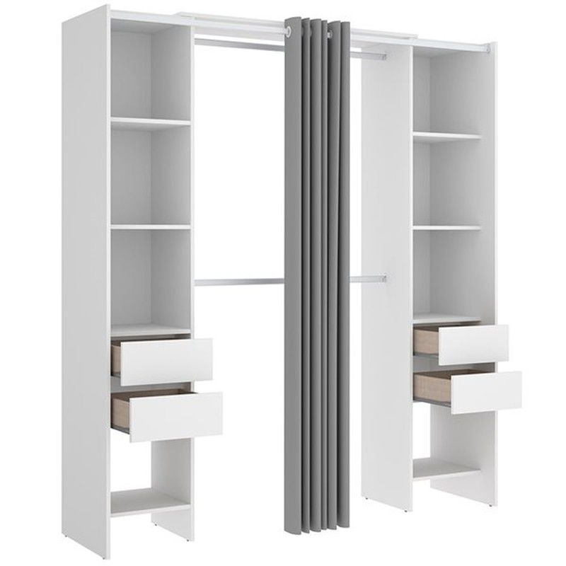 Kit dressing avec 4 tiroirs et rideau SUIT — Bricowork