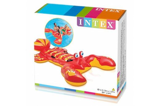 Aquatische opblaasbare kreeft 4 handvatten intex 57528