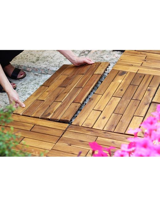 Tuile en bois d'acacia 30x60x2,5 Pontarolo