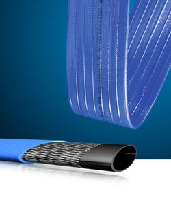Blauwe Platte Slang Flatm 63Mm R/100 M