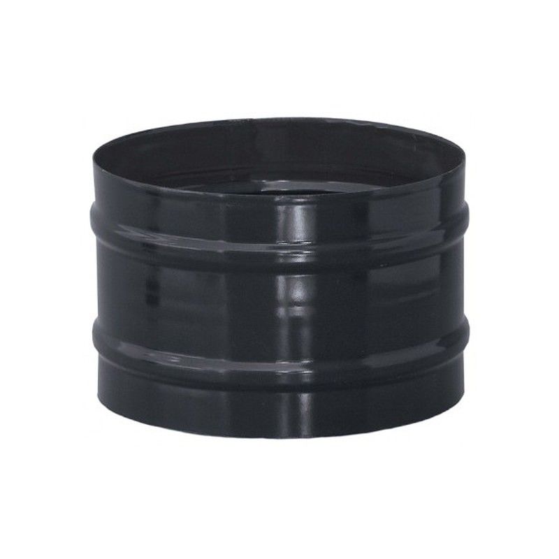 Manguito tubo H-H estufa pellet negro Practic 100
