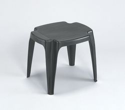 Mesa auxiliar resina color antracita de ipae