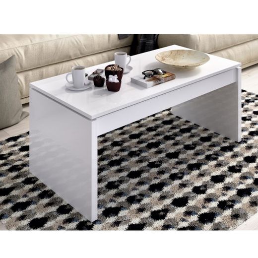 Mesa centro blanco brillo SIDE