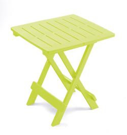 Mesa resina auxiliar plegable color lima de ipae