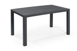 Mesa resina Julie antracita 147x90 cms de keter