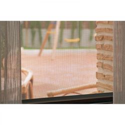 Rouleau de moustiquaire en fibre de verre gris