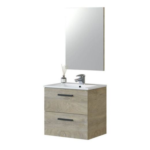 Mueble 60 2c susp.+ espejo NOA