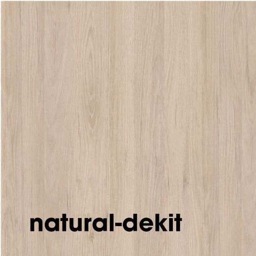 Mueble bajo TV natural / blanco brillo LEBO