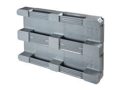 Palet plástico higiénicos 1200X1000 mm PPHB1210GR