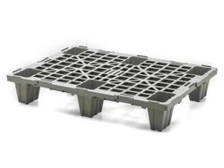 Palet plástico rejado  800x600 PPERB-0806 GR de plastipol
