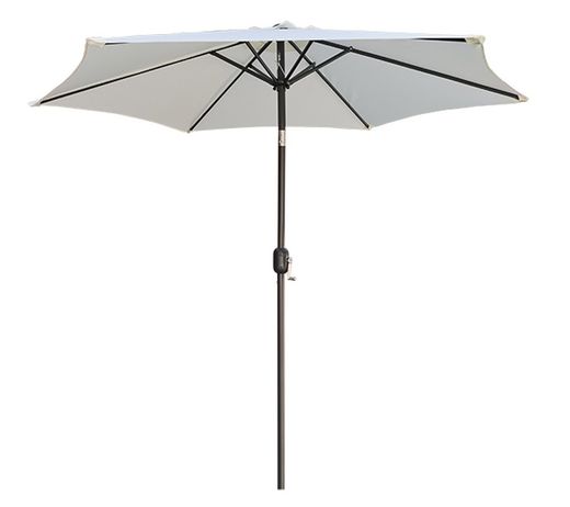 Aluminium-Sonnenschirm 2,5 Meter Beige Farbe PG0823