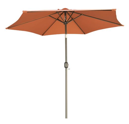 Parasol aluminio de 2.5 mts color terracota PG0824