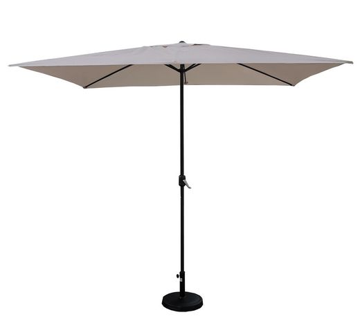 Parasol de jardin en aluminium 3x2 mètres beige