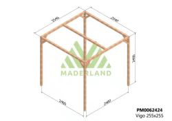 Pérgola de madeira 240x240 VIGO de Maderland