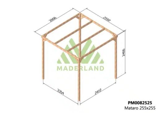 MATARO Holzpergola 250x250 von Maderland