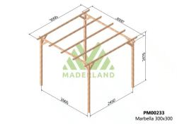 Holzpergola 300x300 Marbella von Maderland